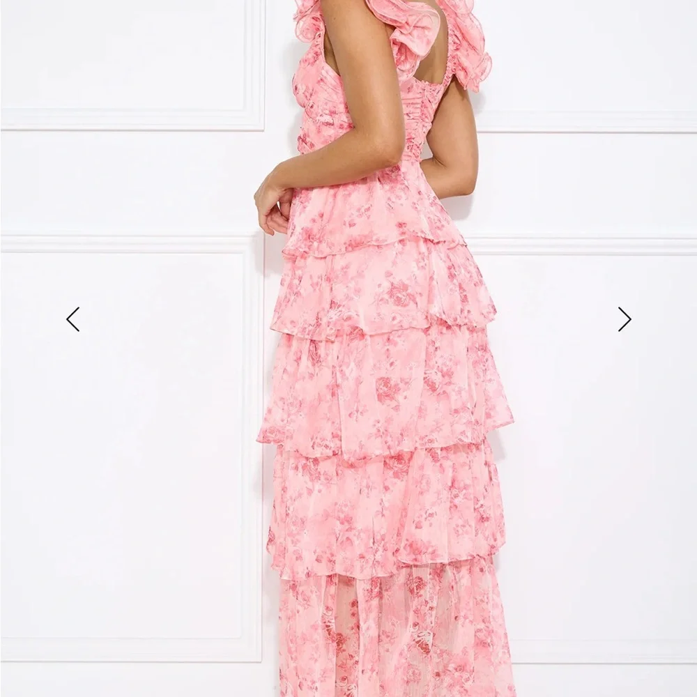 Hello Molly Pink Layered Maxi Dress - Picture 6 of 8
